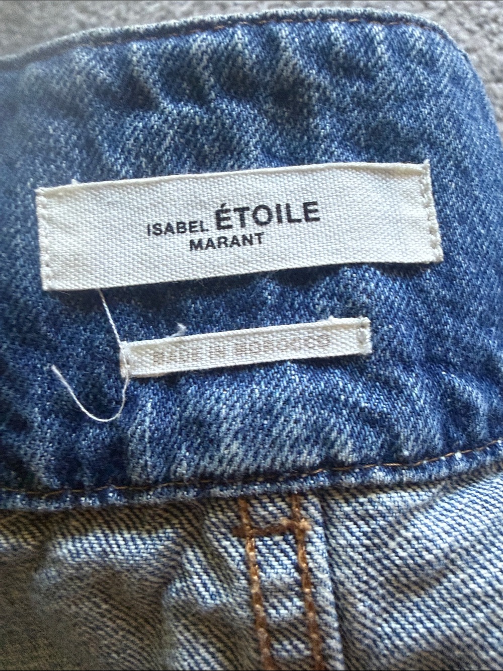 Isabel Marant Étoile Belted High Waisted Barrel Leg Jeans Medium Wash Size 10/FR - Picture 9 of 11